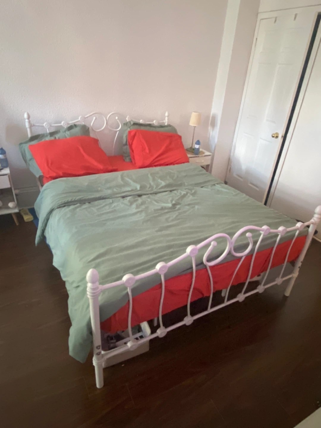 White Metal Bed Frame
