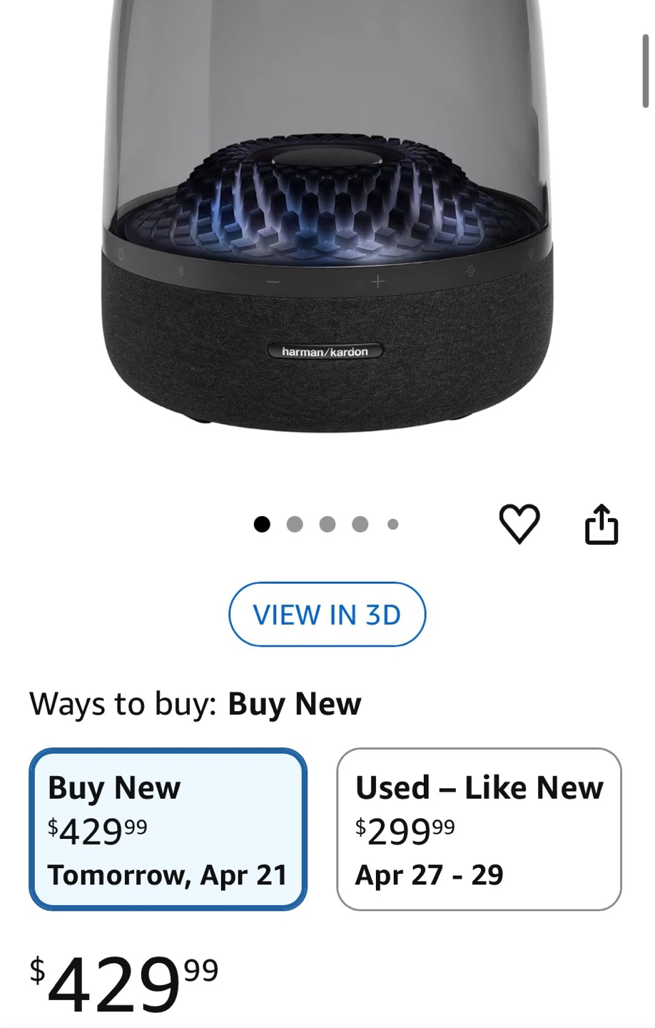 Harman Kardon Aura Studio 4 Bluetooth Speaker - photo 2