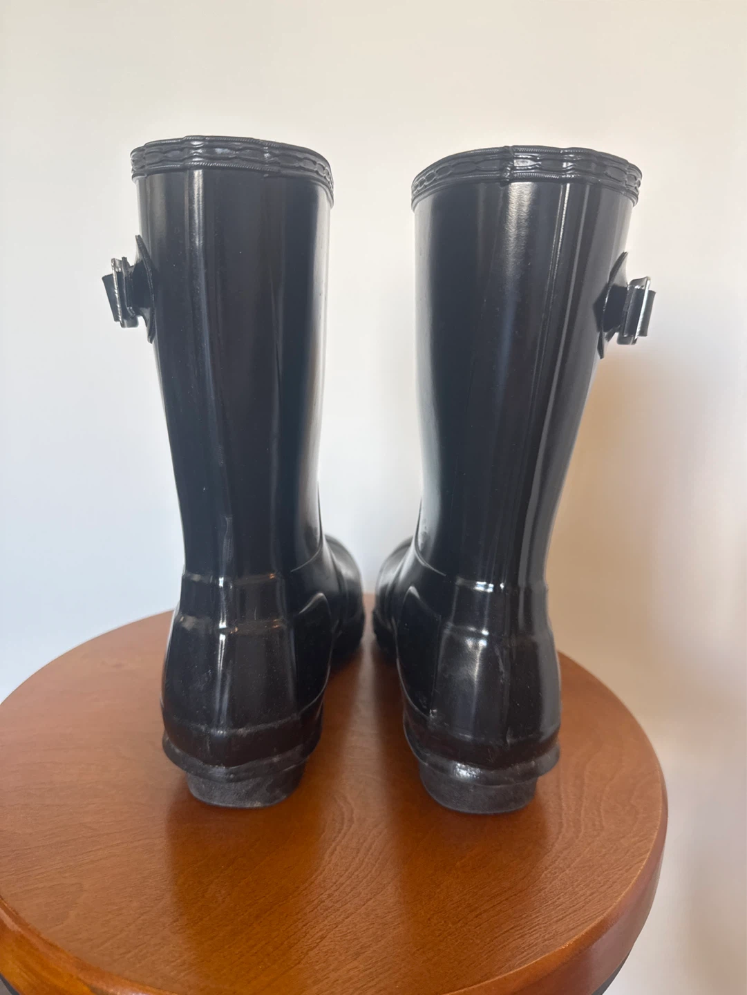 Hunter Black Gloss Mid-Calf Rain Boots - photo 3