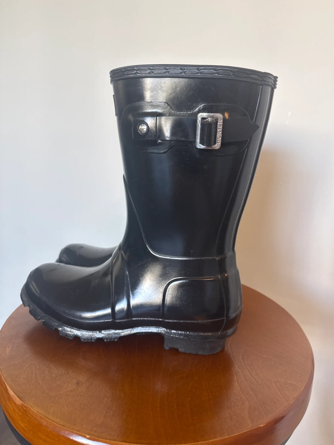 Hunter Black Gloss Mid-Calf Rain Boots - photo 4