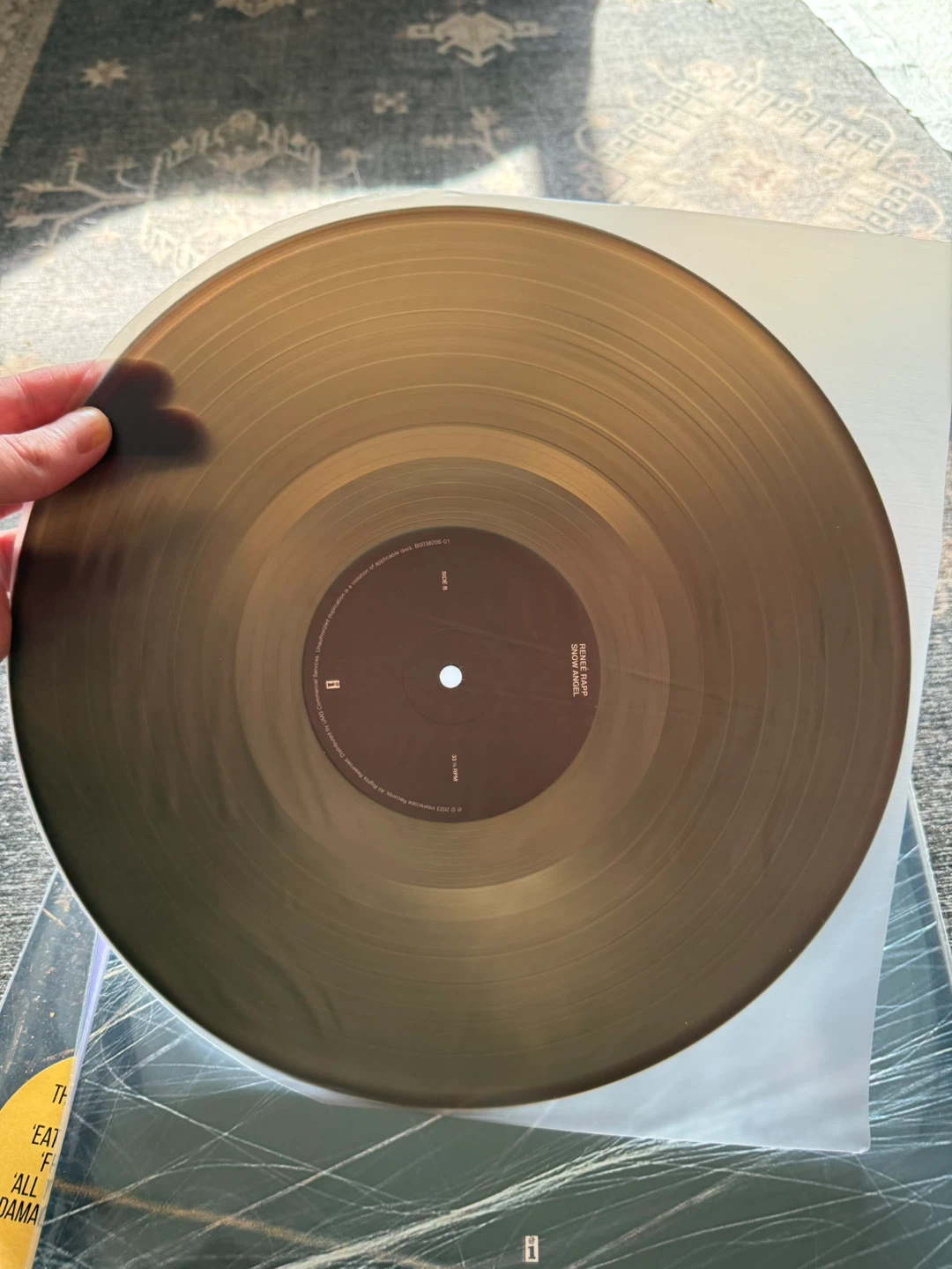 Renee Rapp ‘Snow Angel’ Black Ice vinyl pressing - photo 2