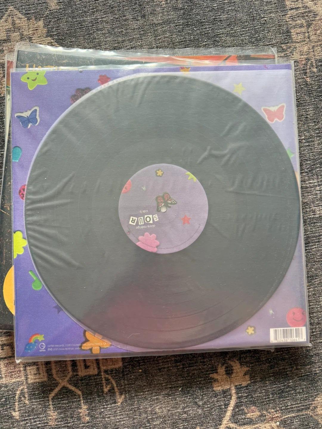 Olivia Rodrigo ‘Sour,’ on standard black LP - photo 2