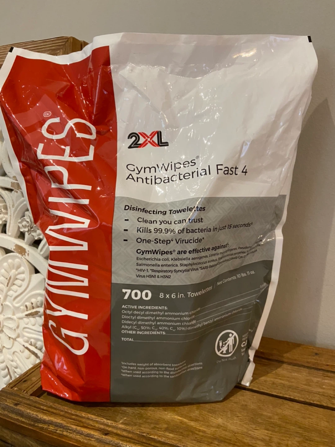 New 2XL GymWipes Antibacterial Fast 4 Disinfecting Towelettes - photo 5