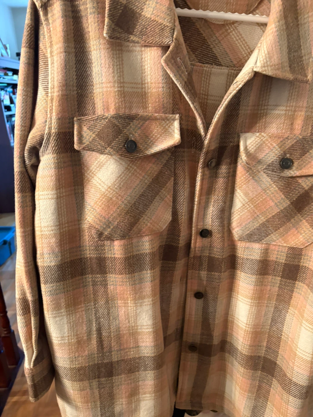 GG JEANS Plaid Flannel Shacket- Size L - photo 2