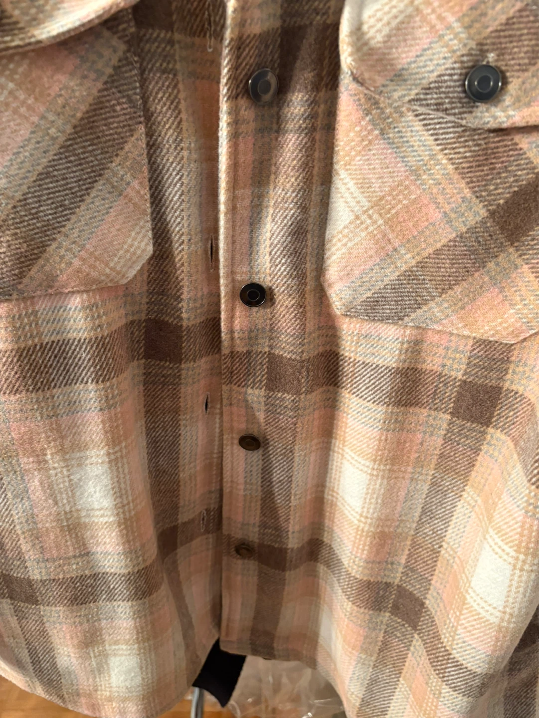 GG JEANS Plaid Flannel Shacket- Size L - photo 4