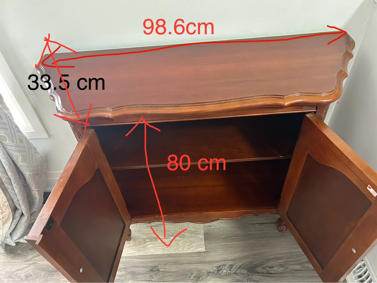 Wooden Cabinet with Double Doors - photo 2