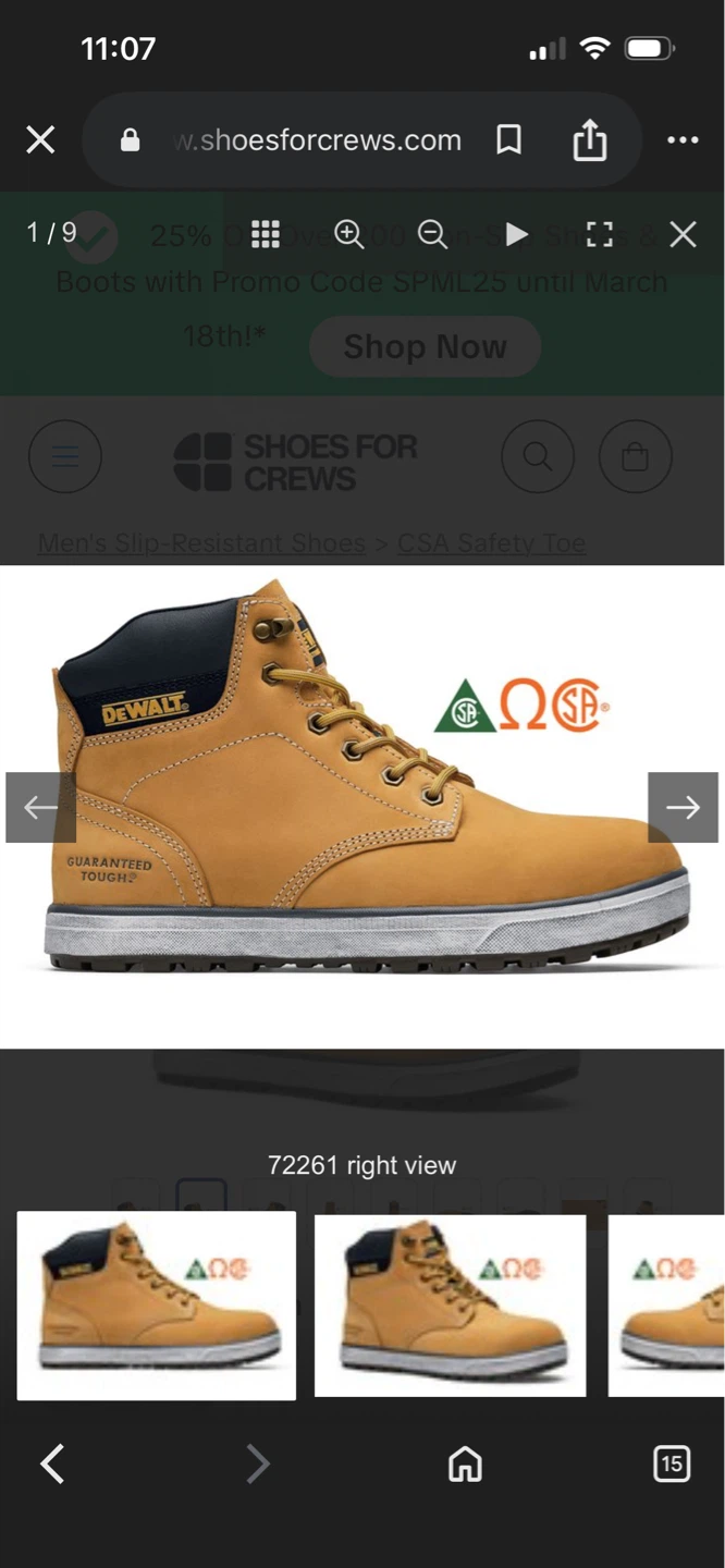 Stanley Men's CSA Boot - Tan, Size 13 - photo 3