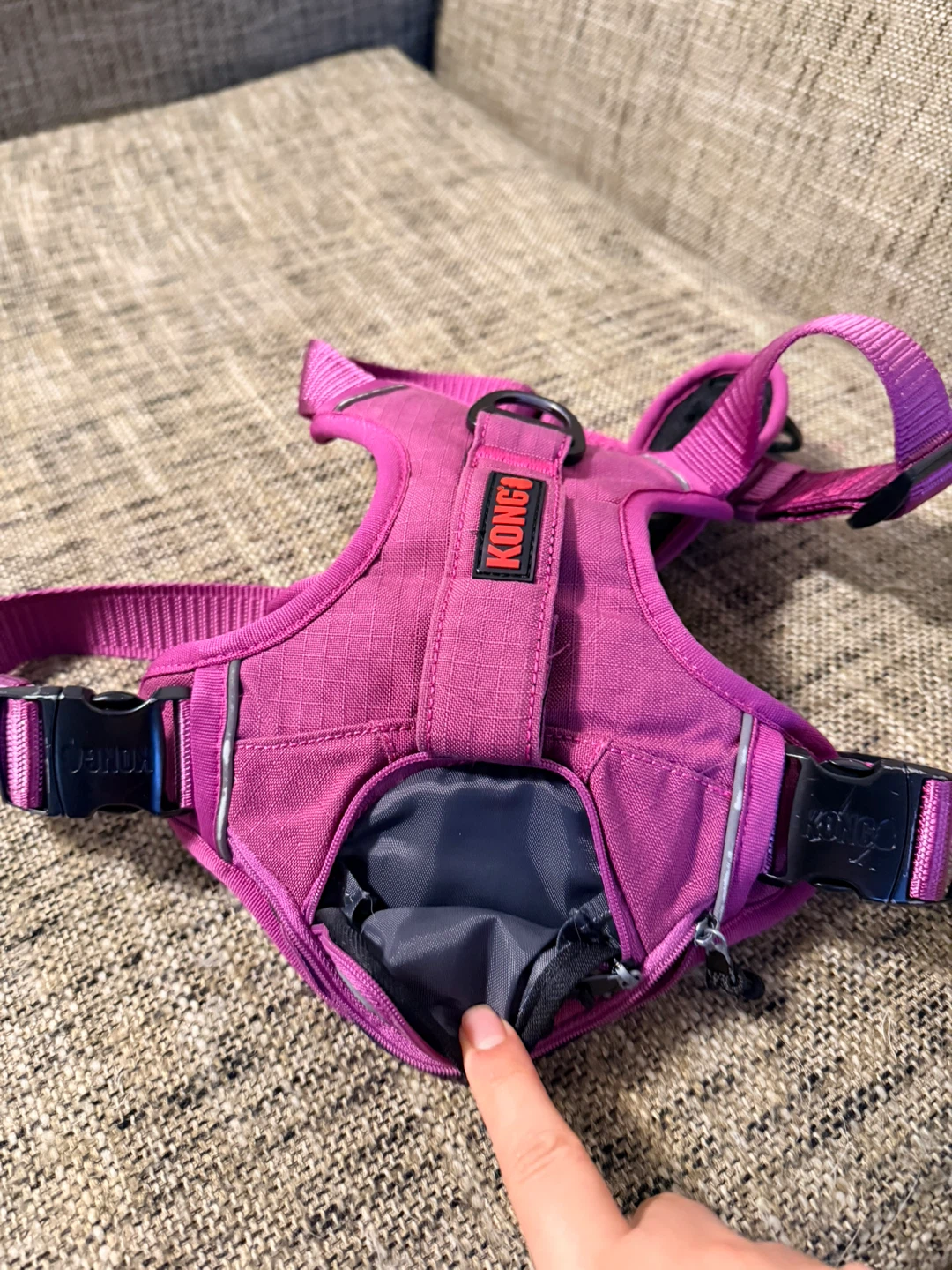 KONG Pink Dog Harness with Poop Bag Holder - photo 2