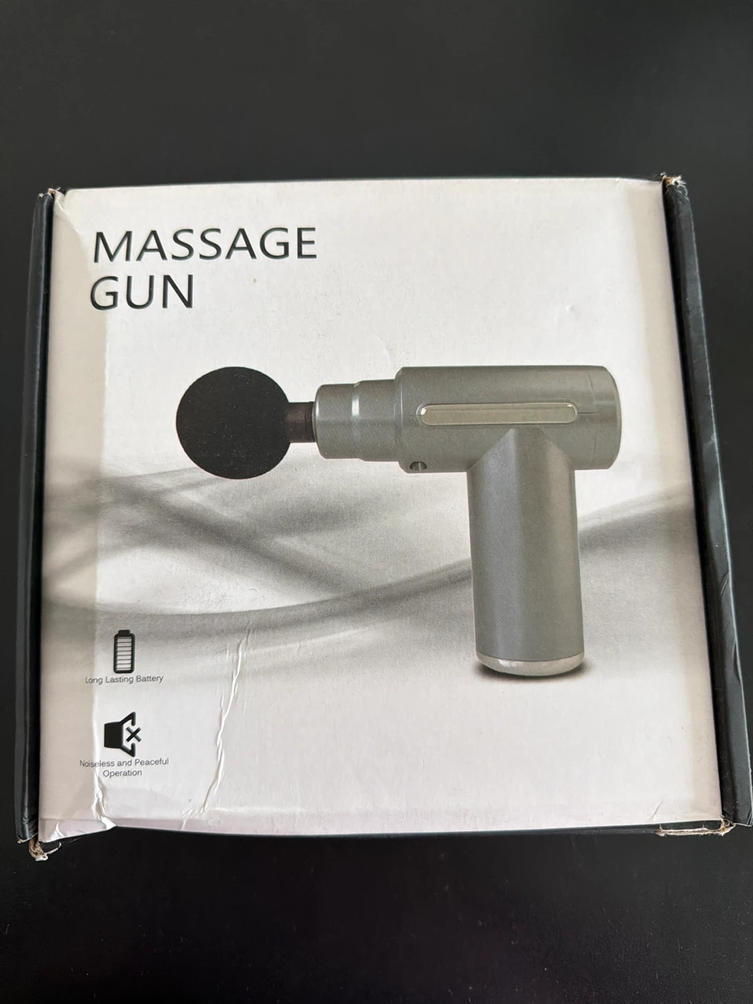 Black Massage Gun with Multiple Attachments