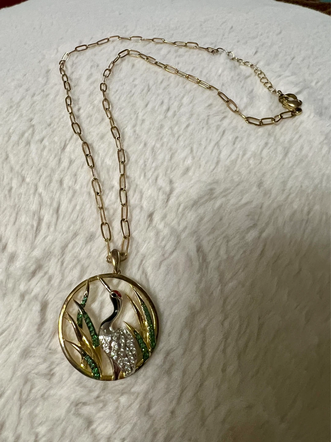 Crane Pendant Necklace - photo 2