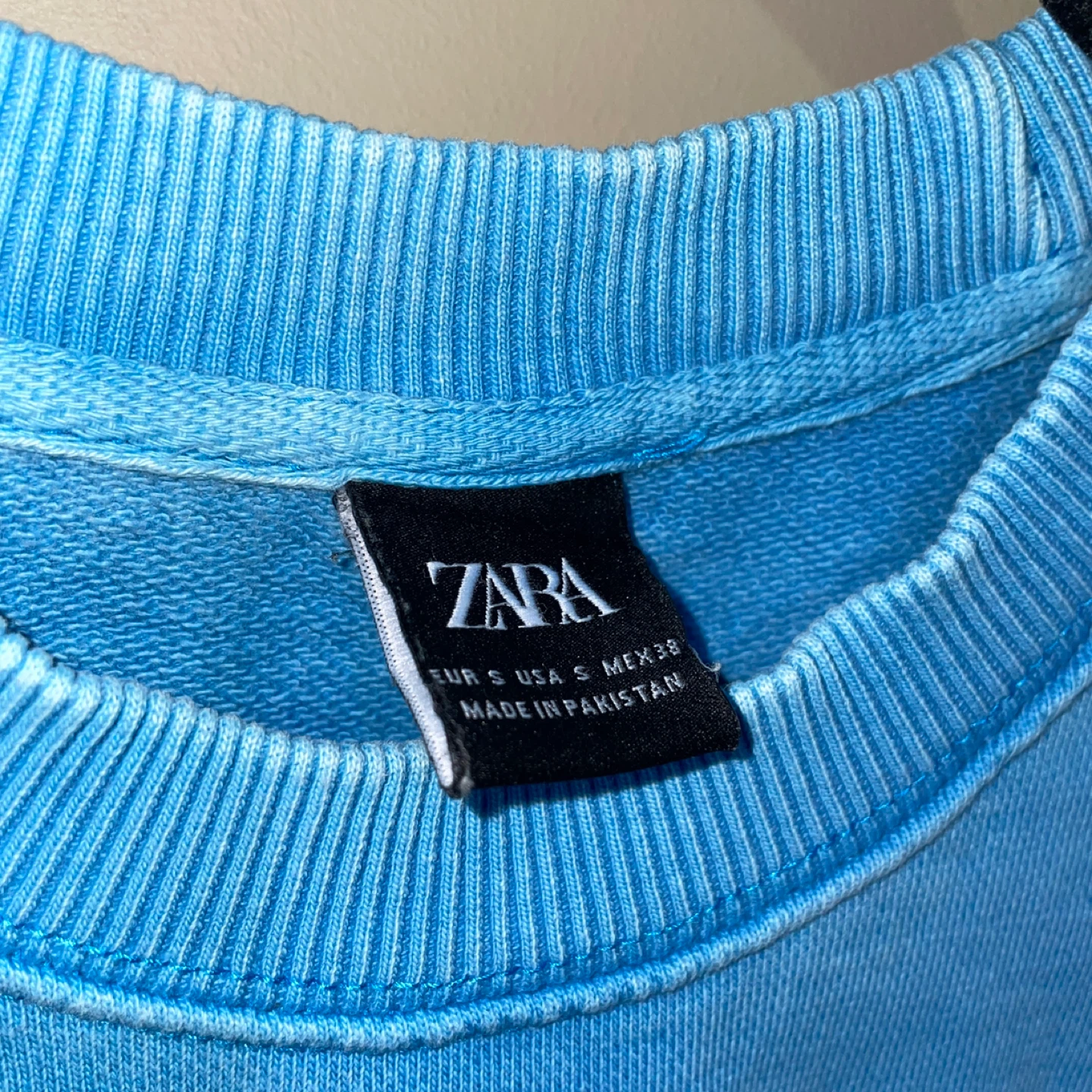 Zara Heavyweight Sweatshirt - Blue - photo 2