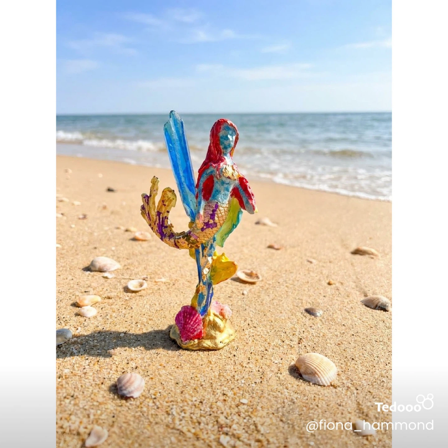Handmade Mermaid Figurine - photo 3