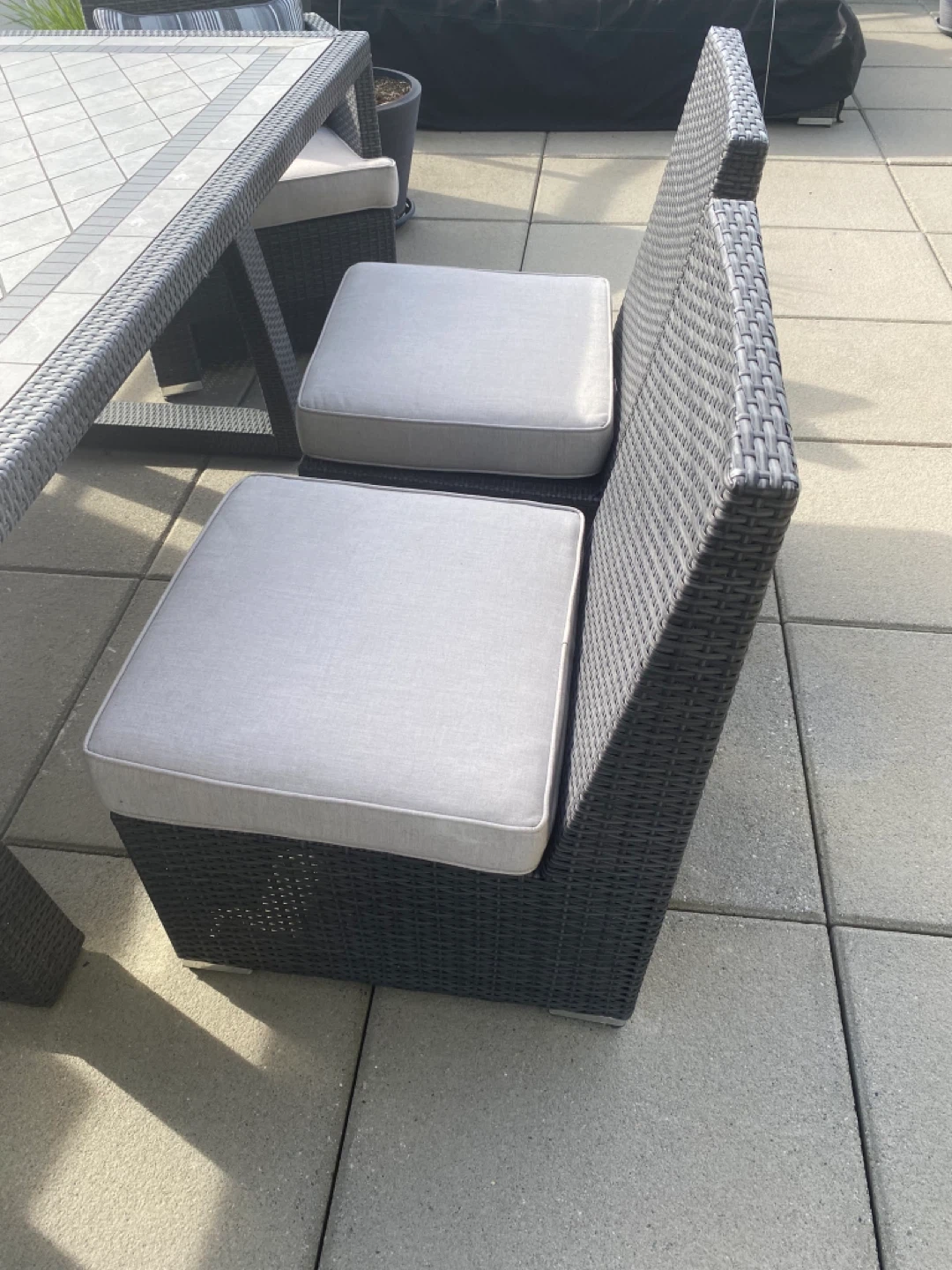 Wicker Patio Dining Set with Cushions - photo 3