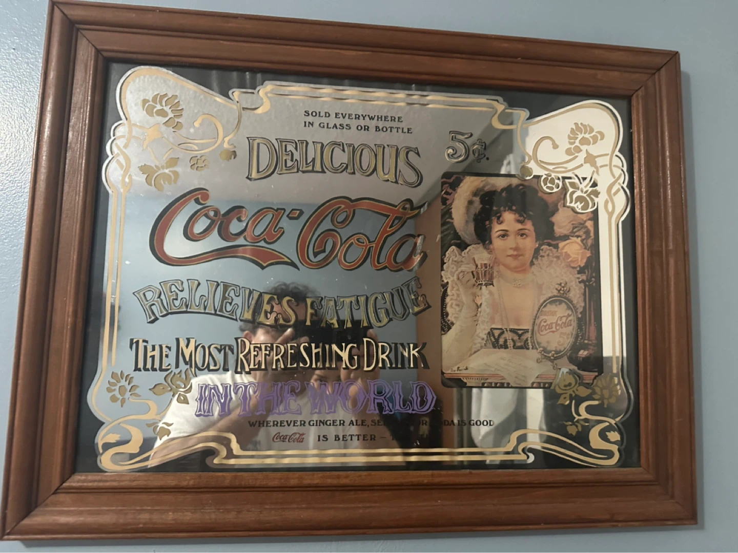 Coca-Cola "The Most Refreshing Drink In The World" Mirror