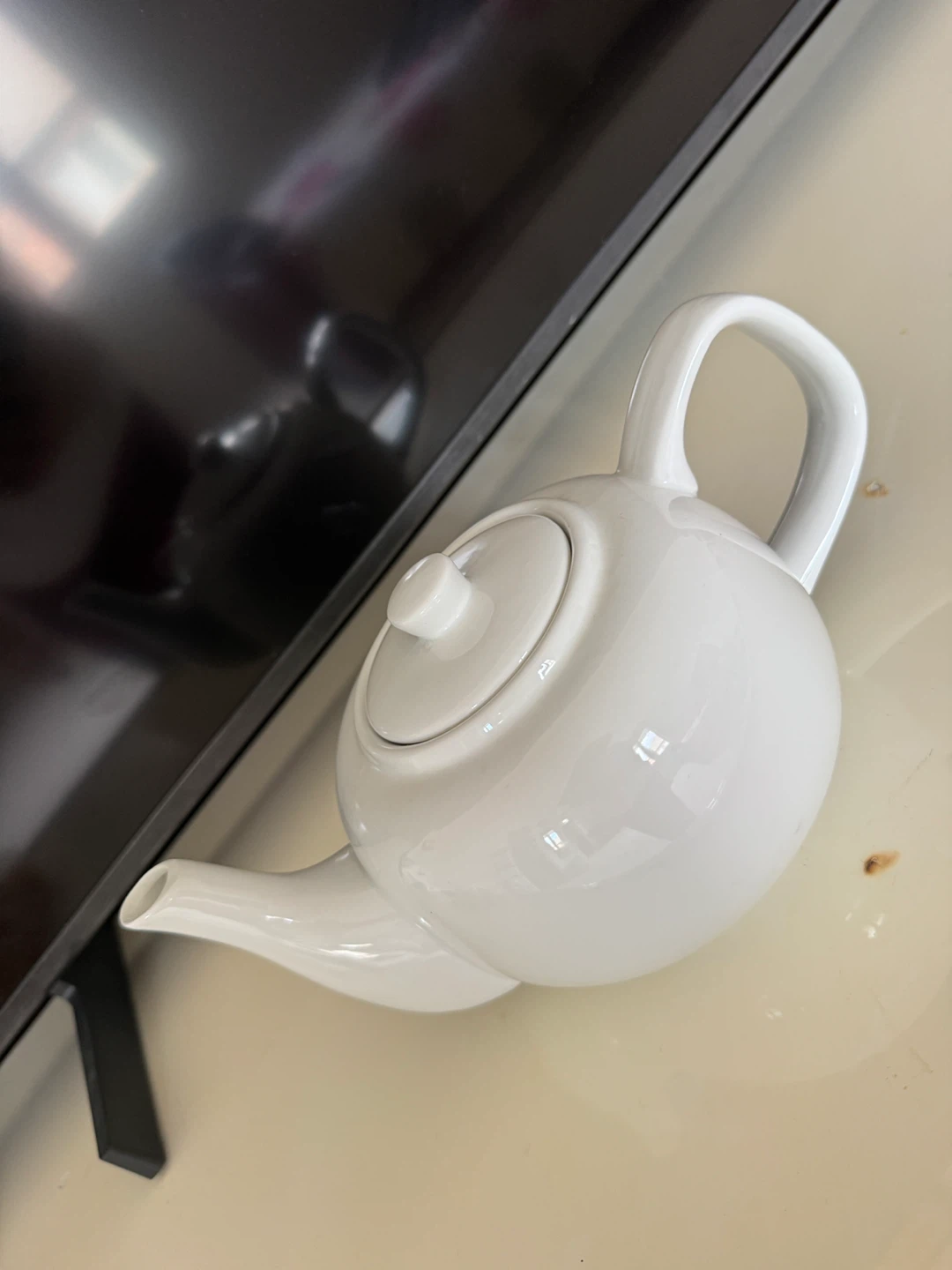 White Ceramic Teapot