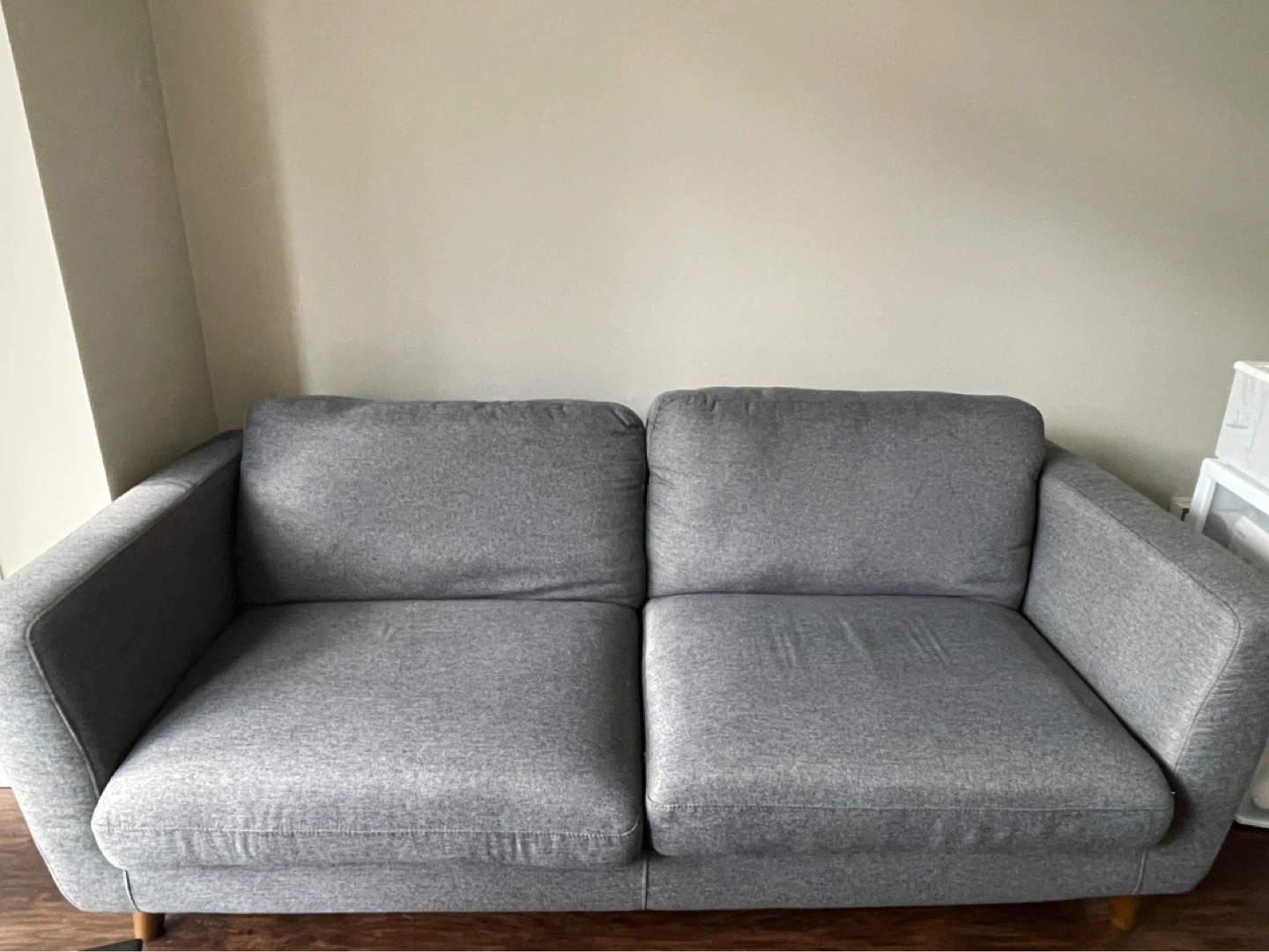Grey Two-Seater Sofa