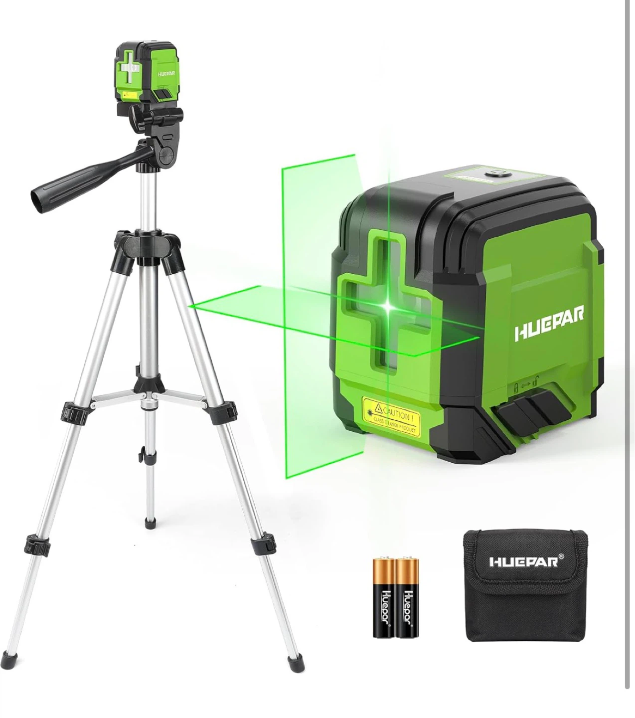 Huepar Green Cross Line Laser Level with 1M/39" Tripod - photo 2