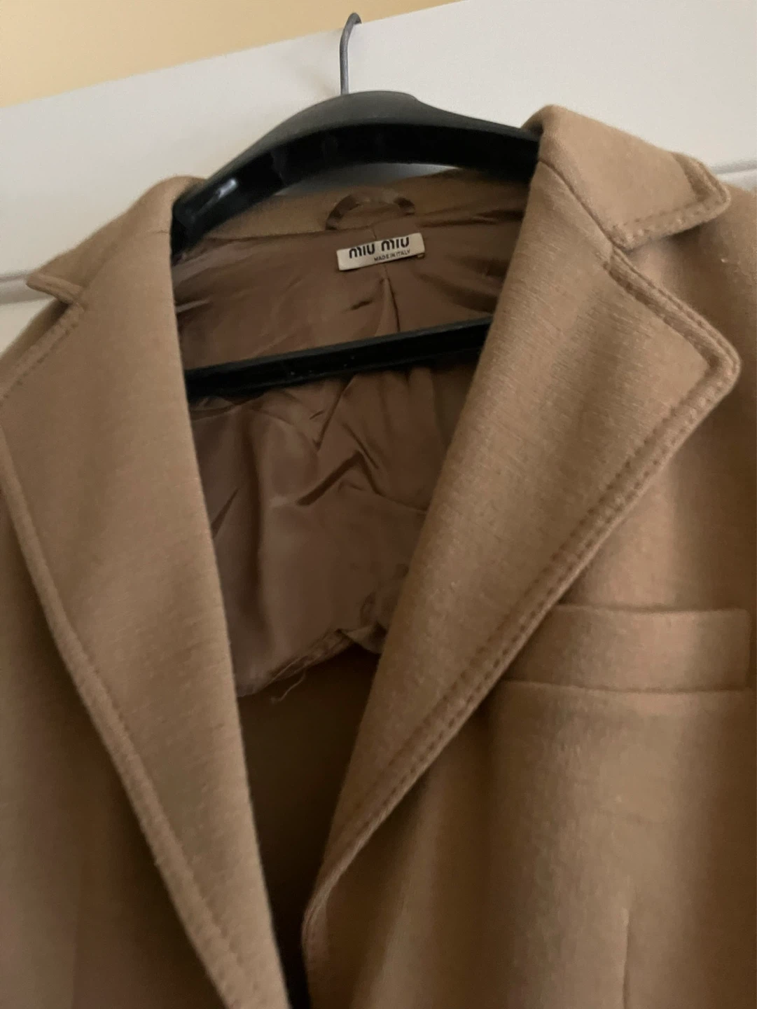 Miu Miu Camel Wool knitted  Blazer - photo 3