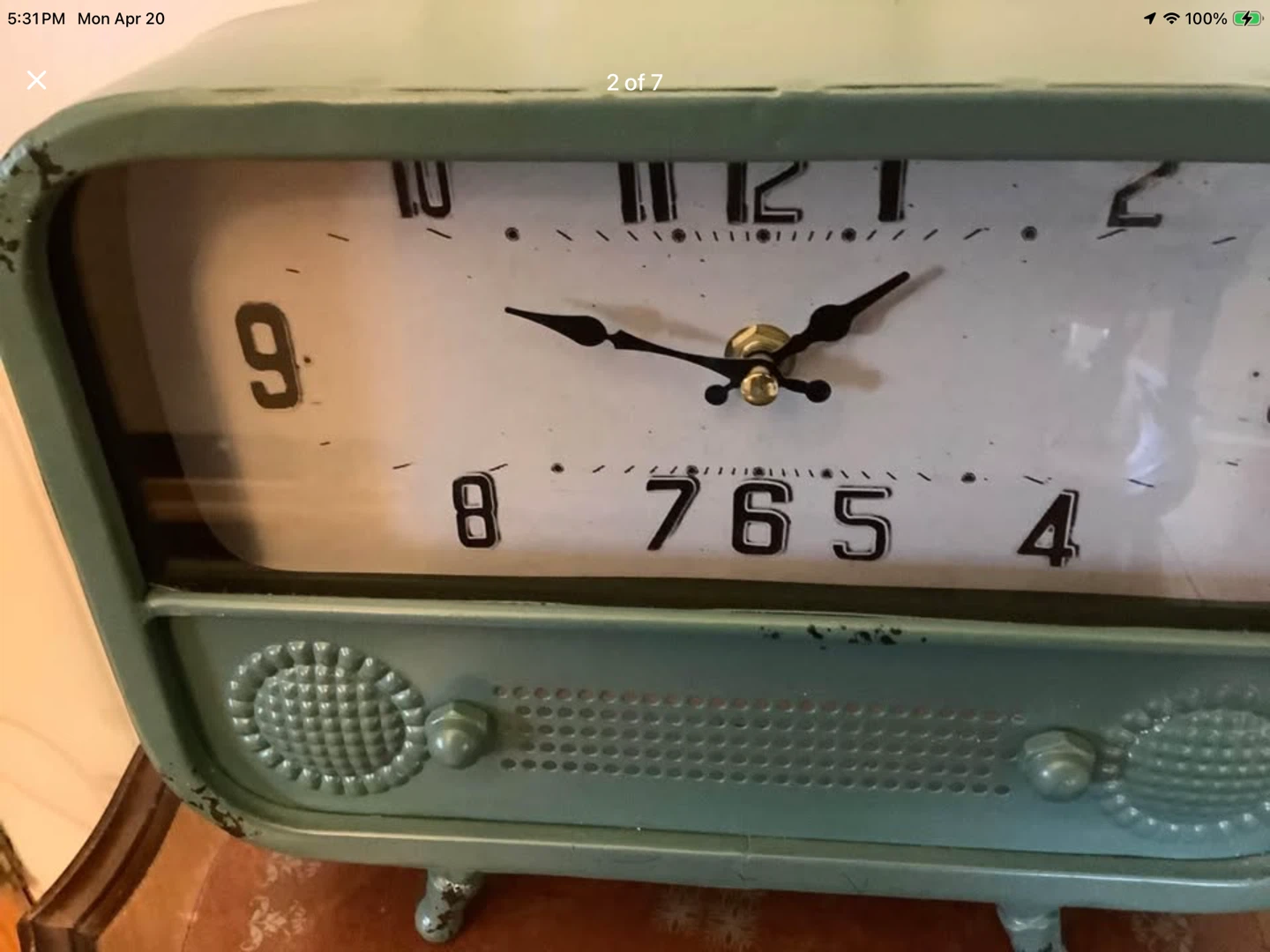 Ganz Desk Top Faux Radio Clock 🐞 - photo 2