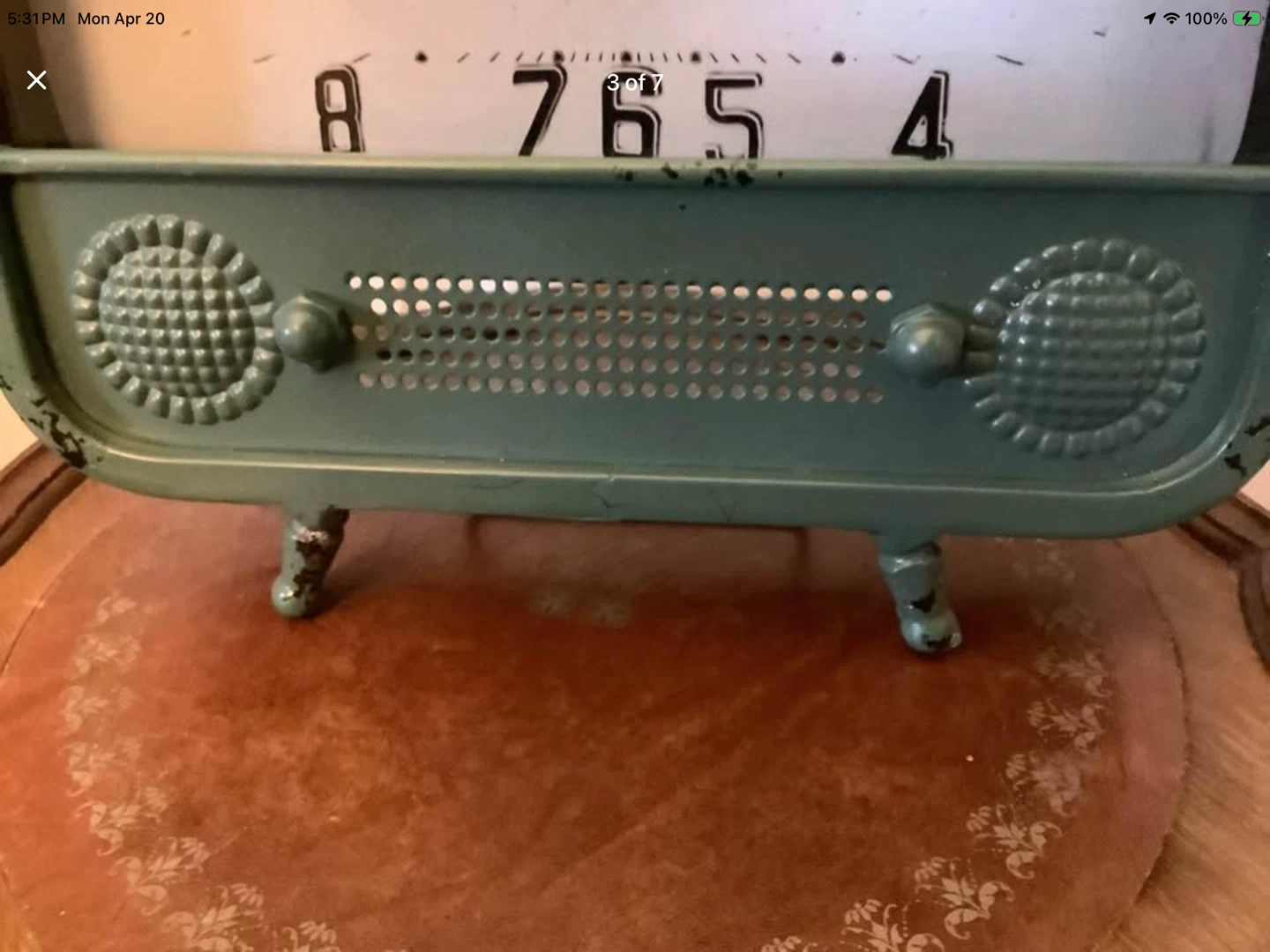 Ganz Desk Top Faux Radio Clock 🐞 - photo 3