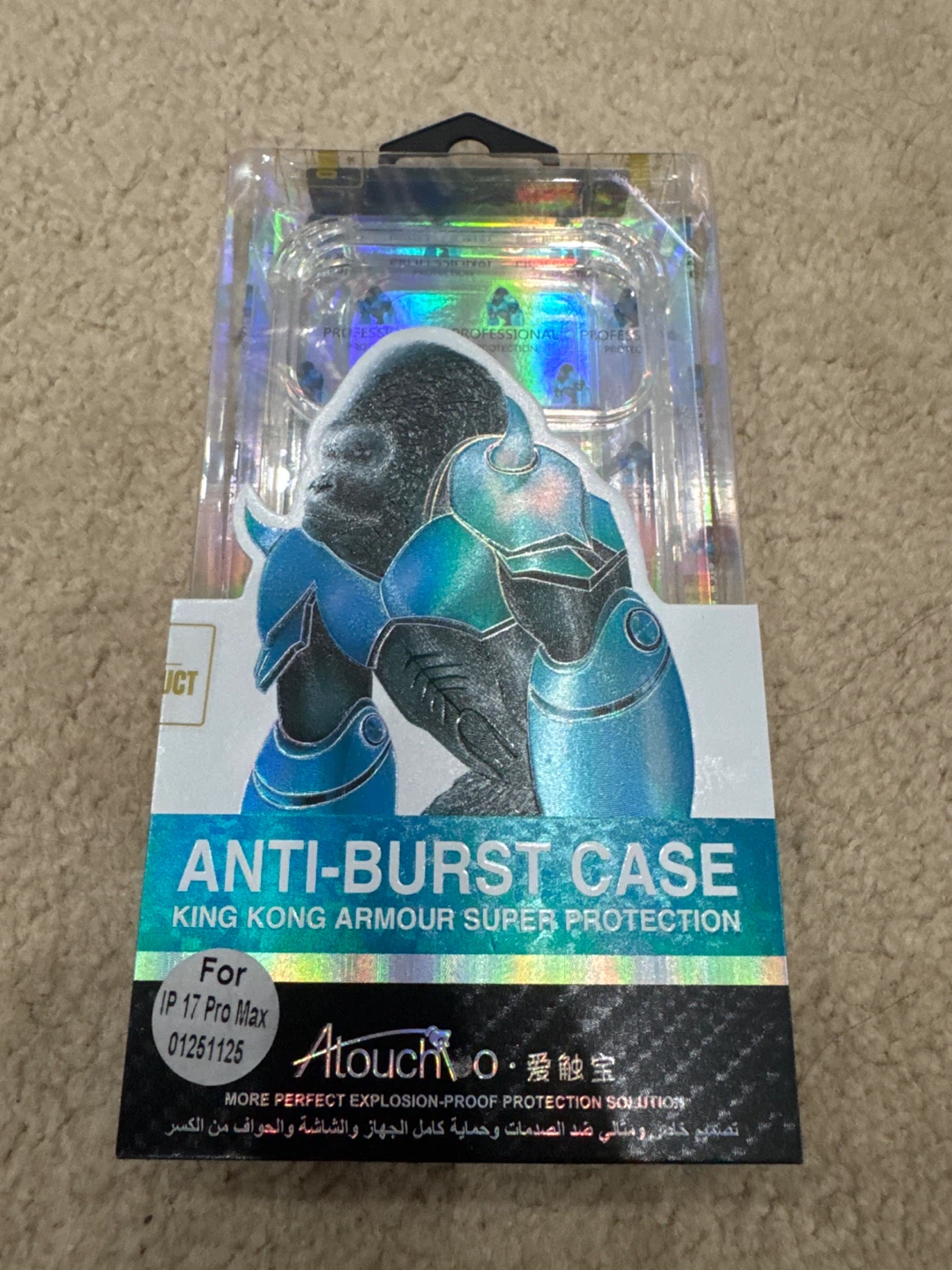 Clear Anti-Burst Case for iPhone 17 Pro Max
