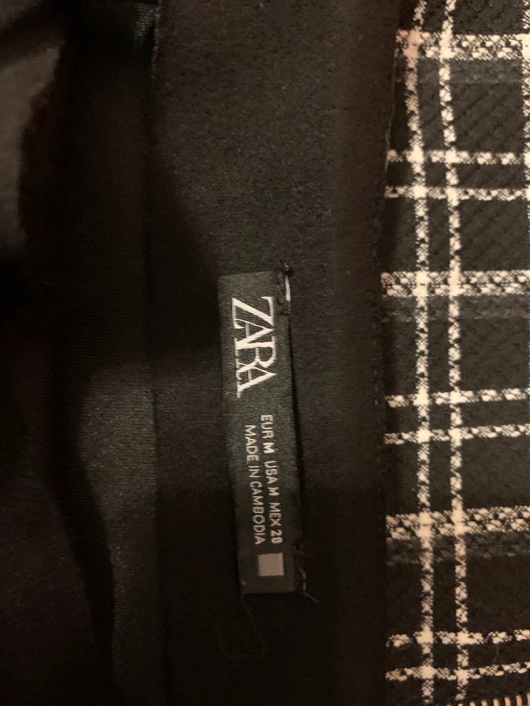 Lot ZARA Trafaluc Plaid Skirt - Size S - photo 2