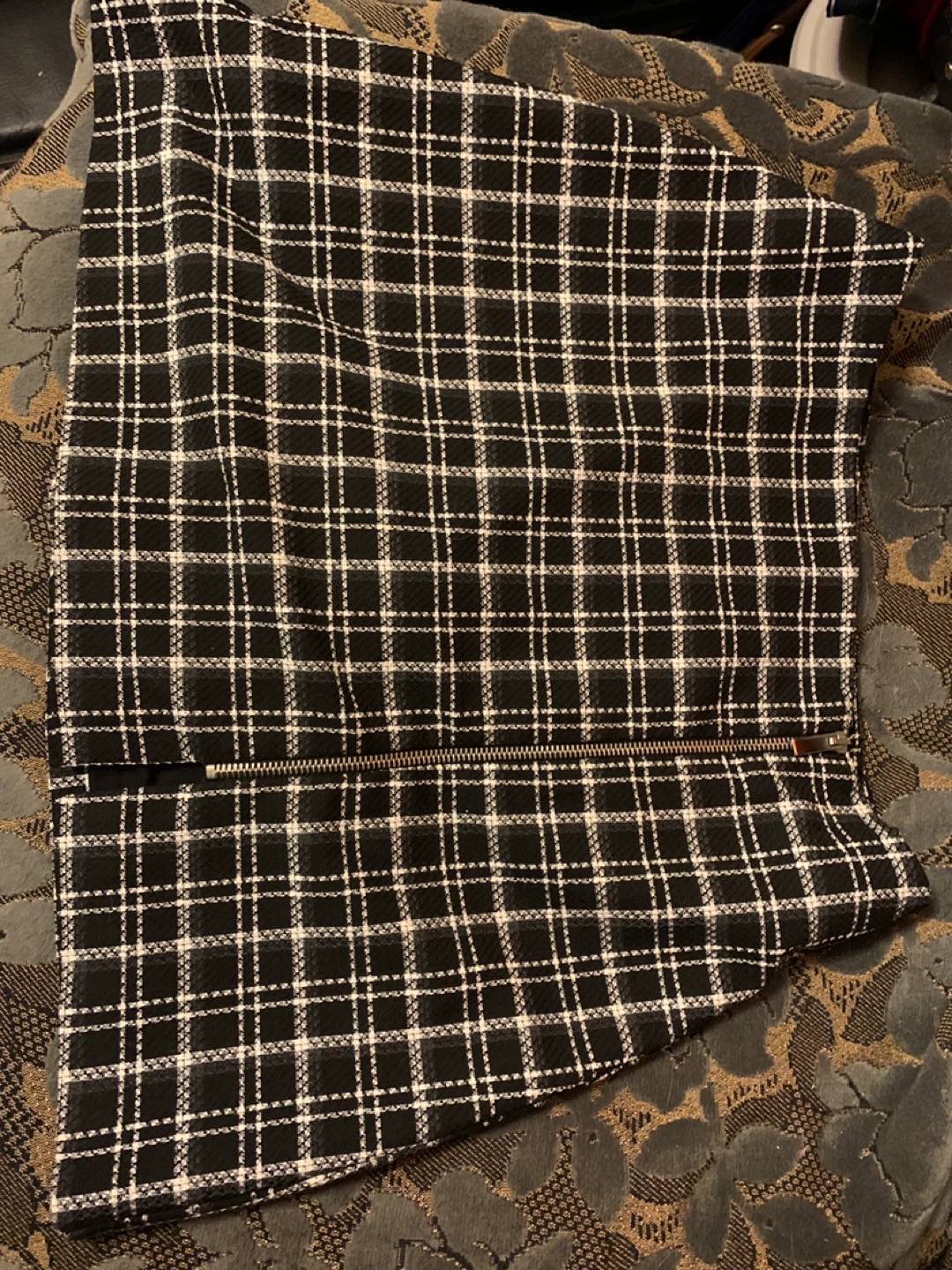Lot ZARA Trafaluc Plaid Skirt - Size S - photo 4