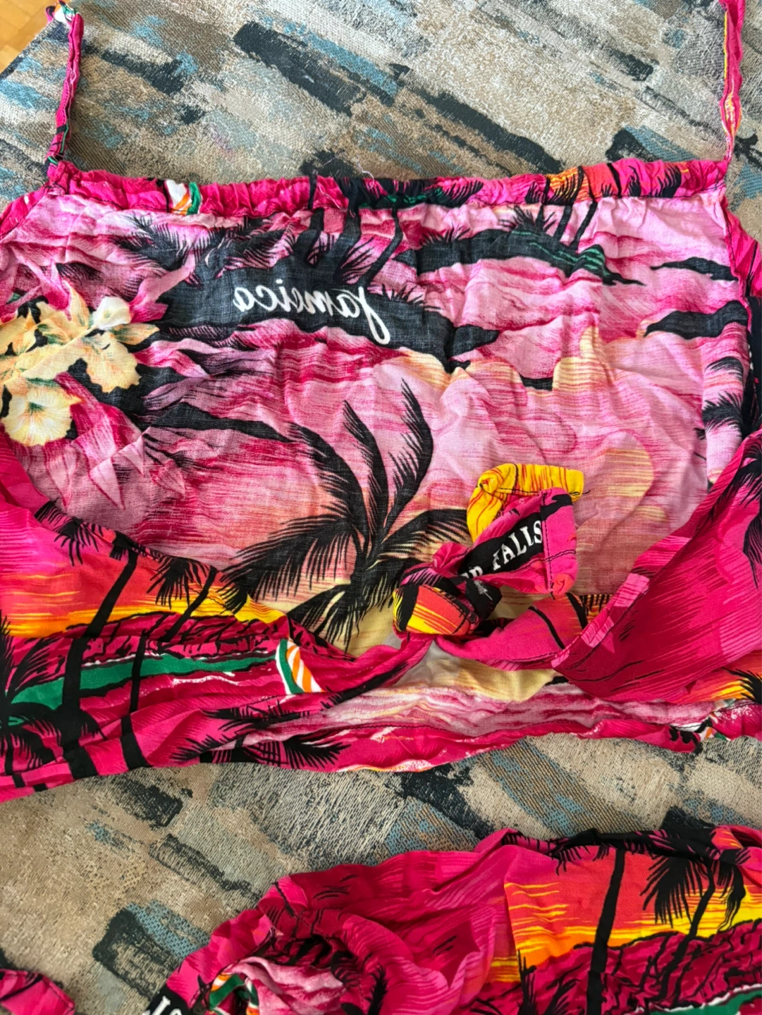 Jamaica Montego Bay Tropical Print Top & Bottom Set - photo 3