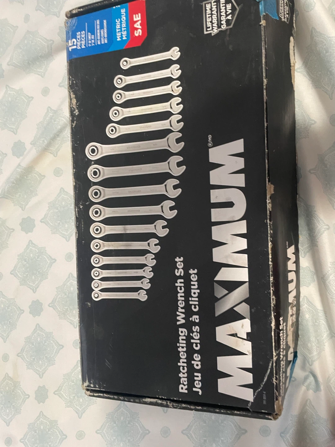 MAXIMUM Ratcheting Wrench Set - 15 Pieces
