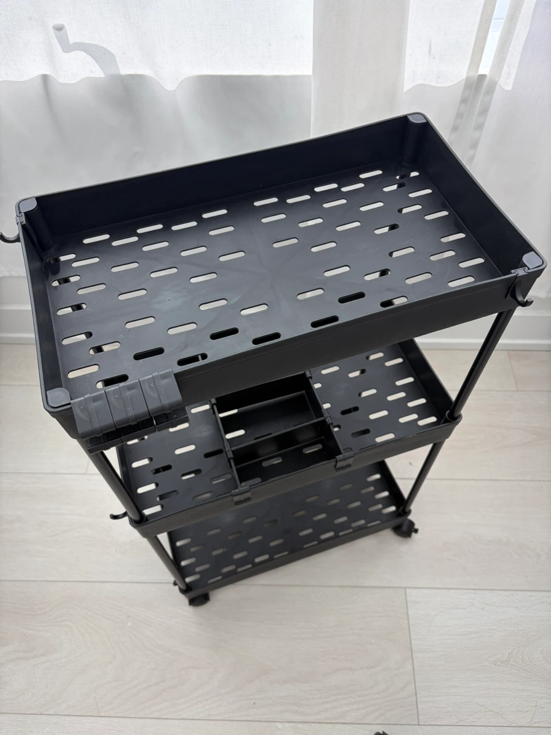 Multi-purpose Rolling Cart (Black) - photo 2