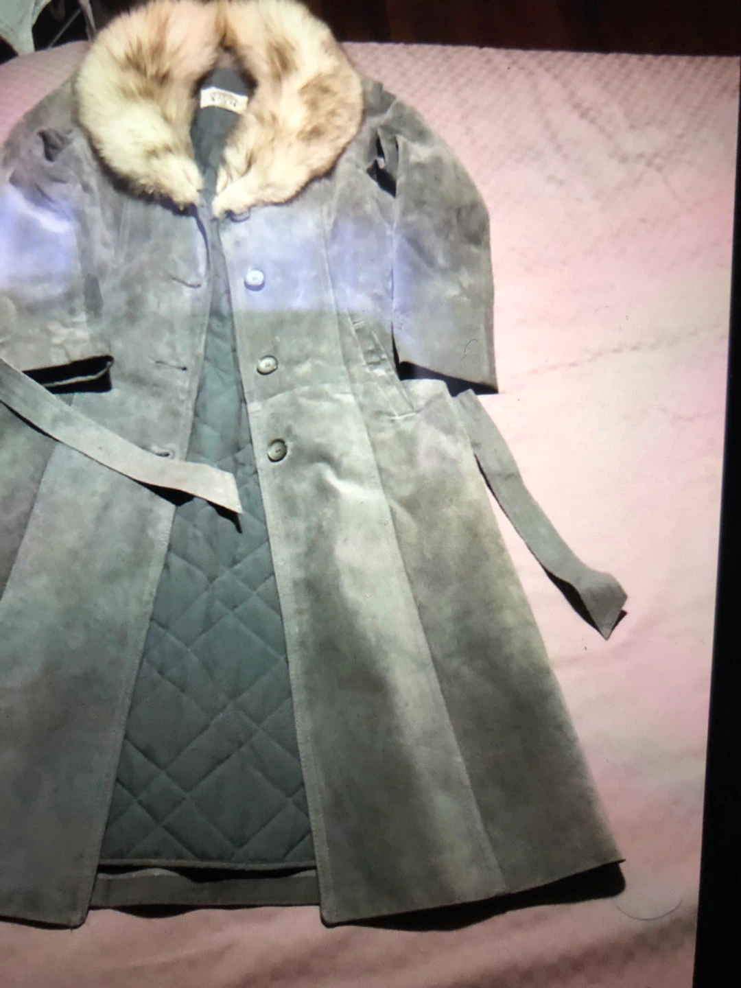 Suede Jacket with Fur Collar - photo 3