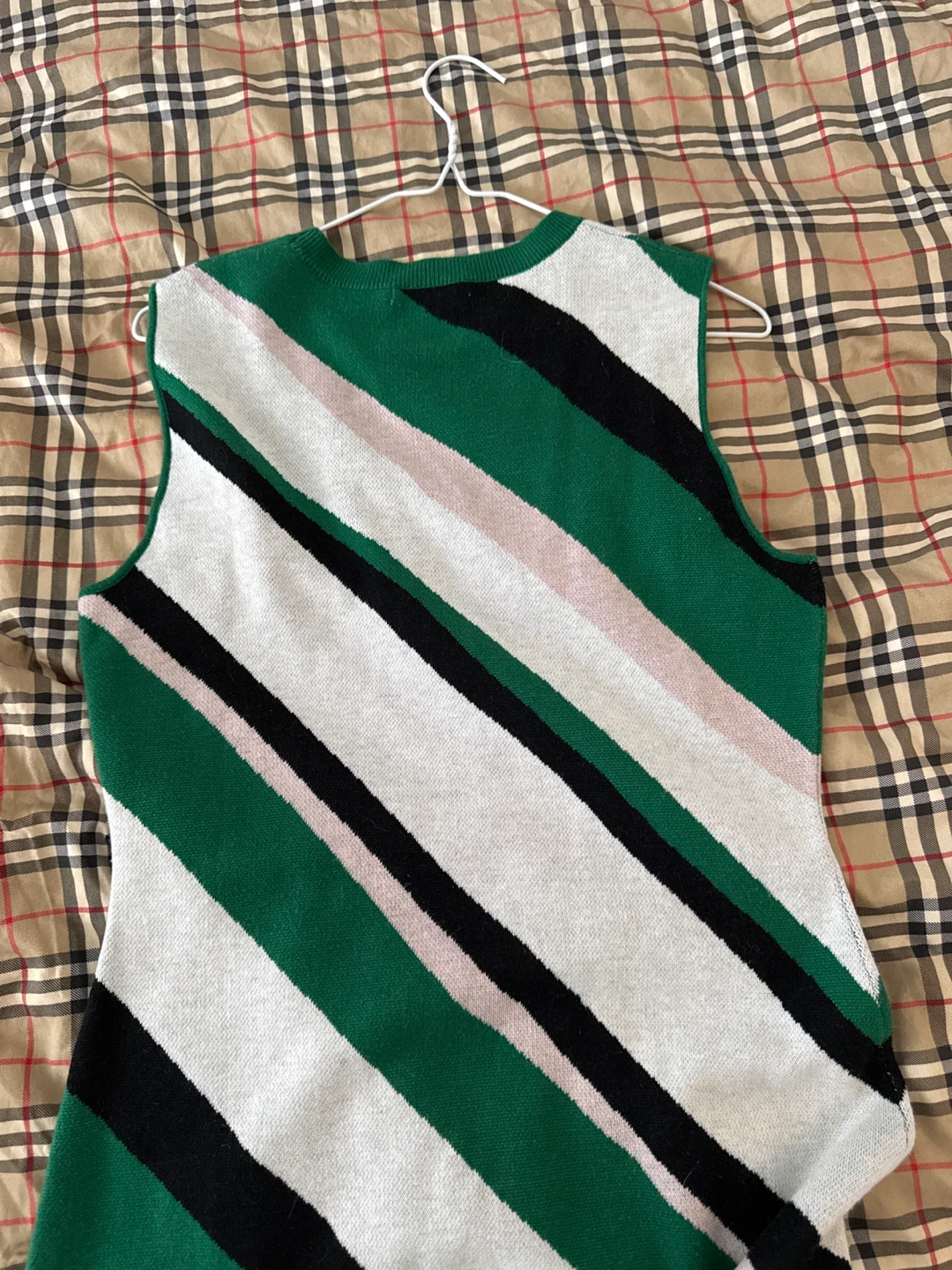 100% wool Sleeveless Striped Knit Dress - photo 4