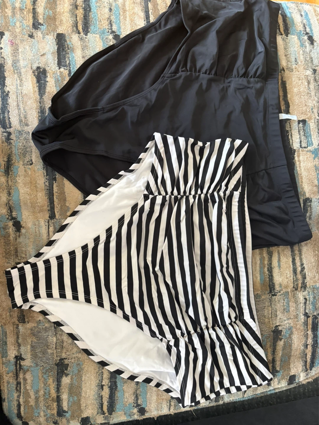 Forever 21+ Striped Swimsuit - Size 2X