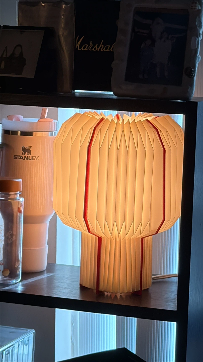 Accordian Style Table Lamp