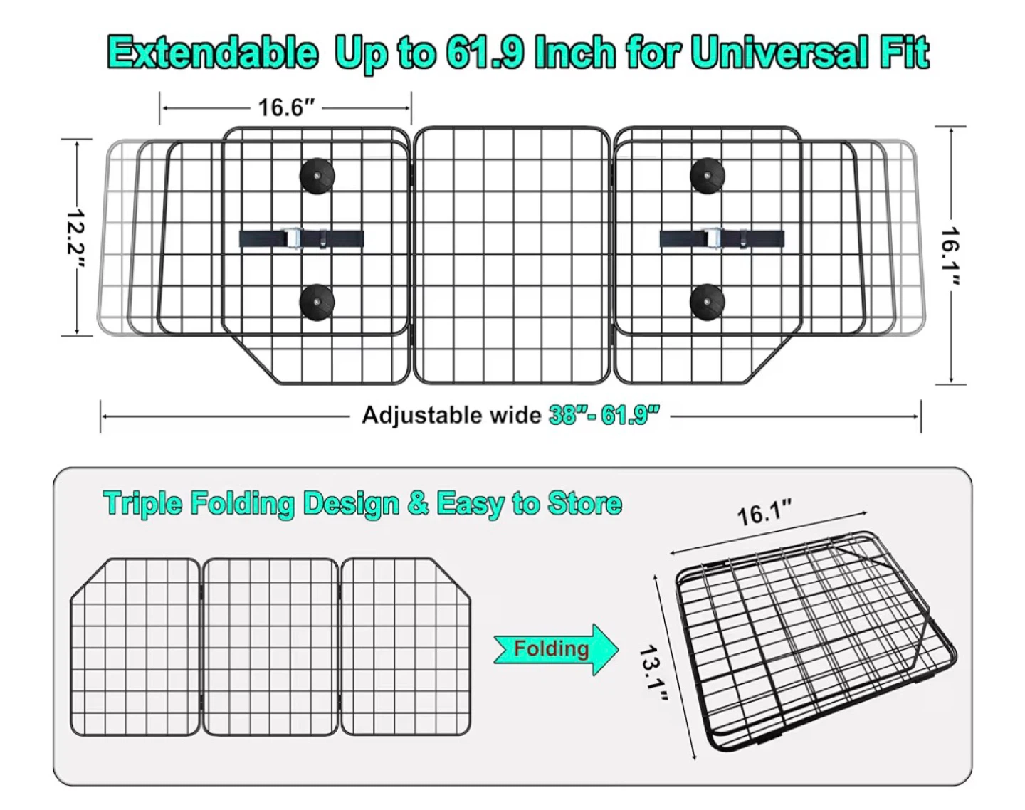 Adjustable Dog Car Barrier - photo 3