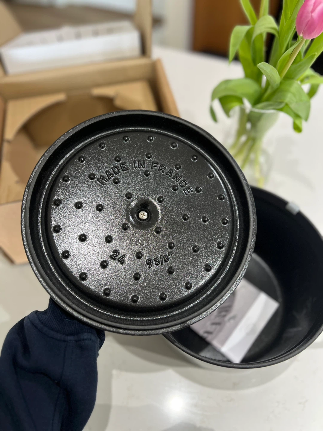 Brand New Staub 5 QT Tall - Grey - photo 3