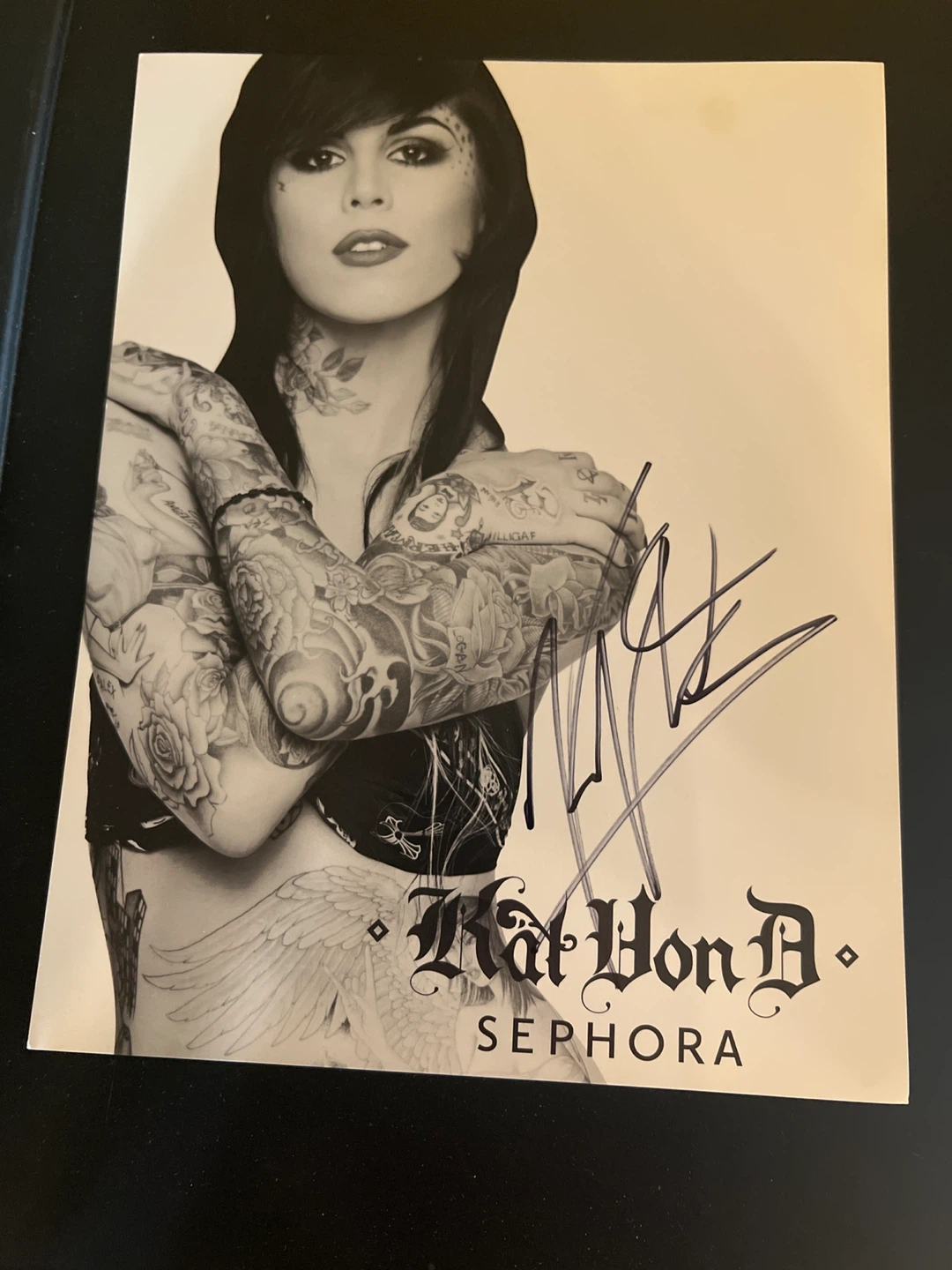 Kat Von D Signed Sephora Photo Print
