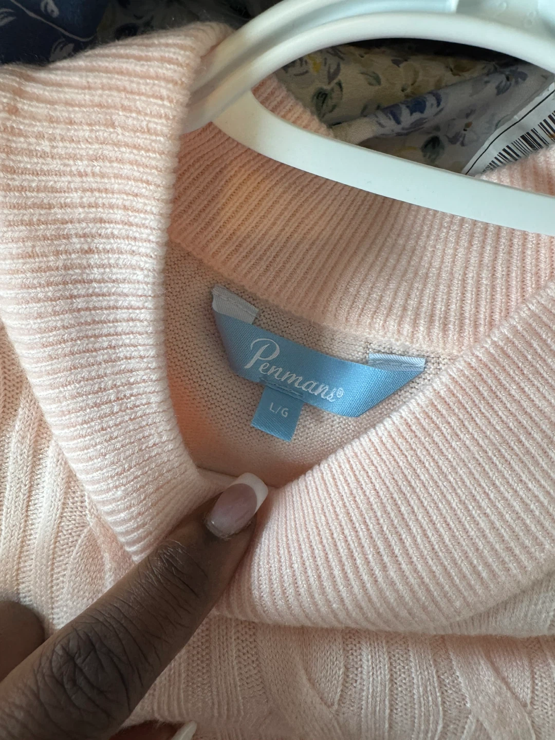 Penmans Pink Cable Knit Sweater L/G - photo 2
