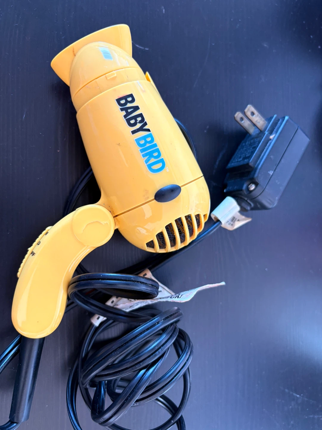 BabyBird Yellow Travel Hair Dryer