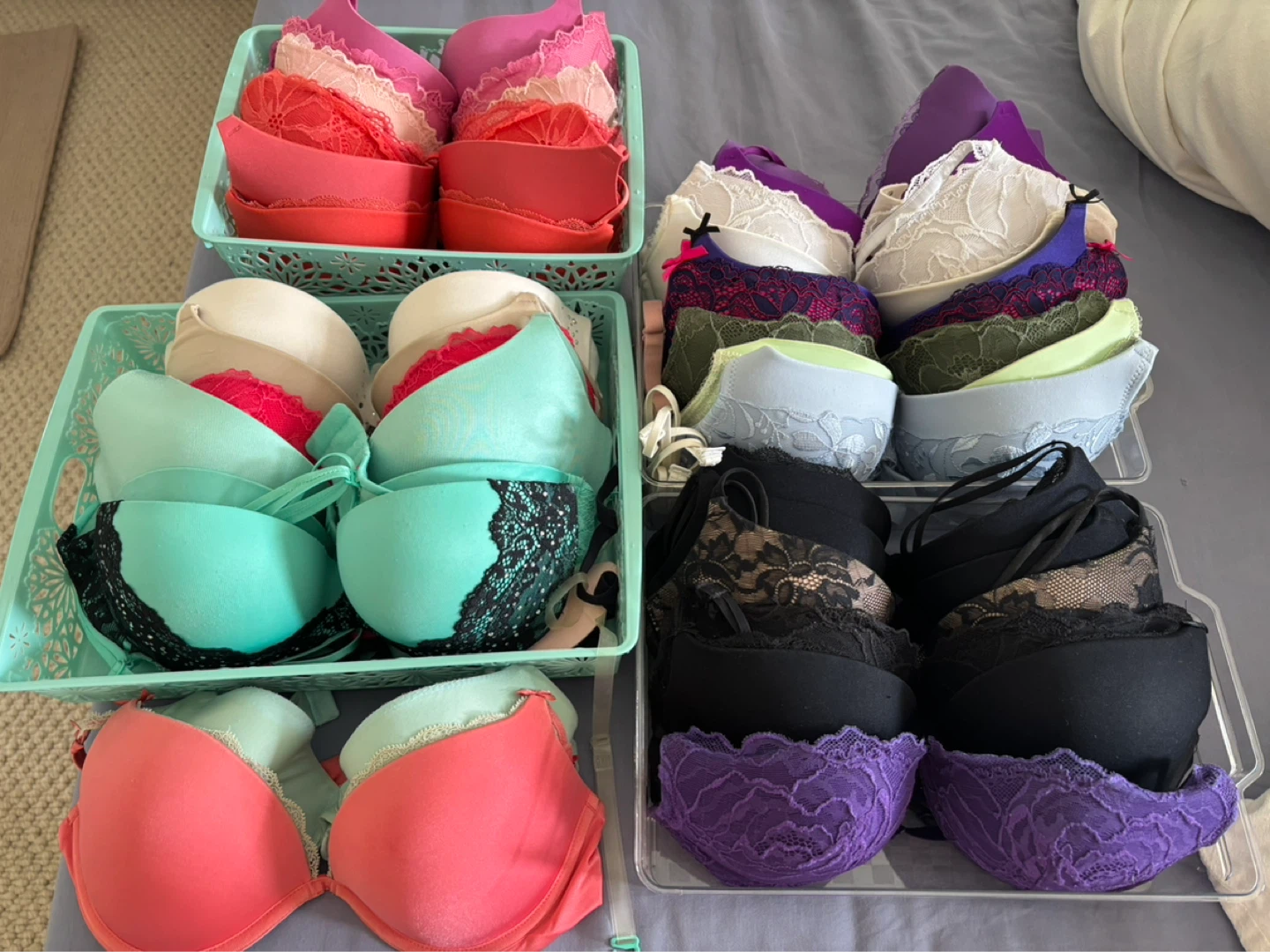 Assorted Bras, Victoria Secret, la senza, La Vie En Rose, etc