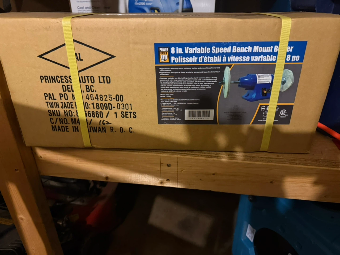 Princess Auto 8" Variable Speed Bench Mount Buffer