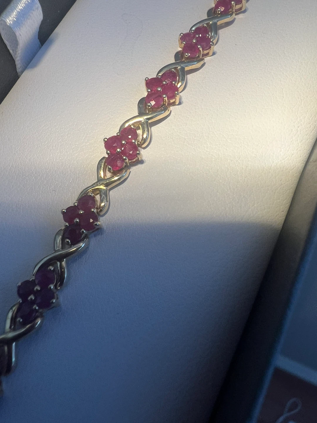 10K Gold Ruby Bracelet