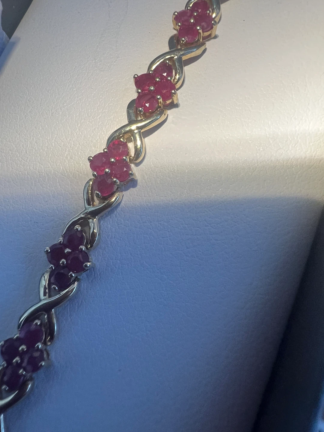 10K Gold Ruby Bracelet - photo 2