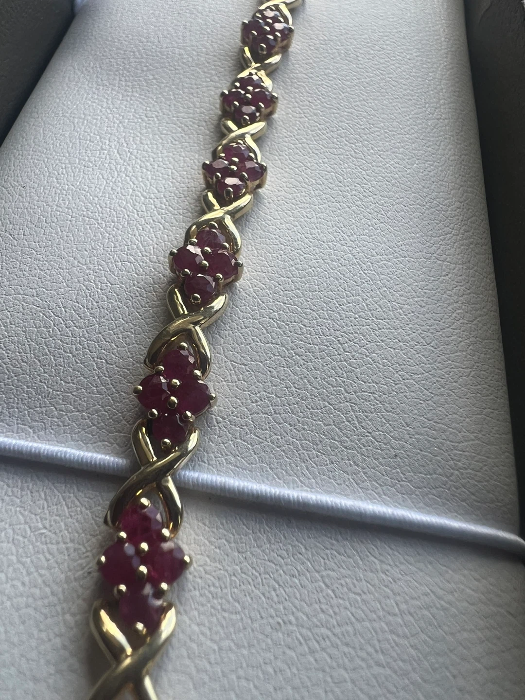 10K Gold Ruby Bracelet - photo 5