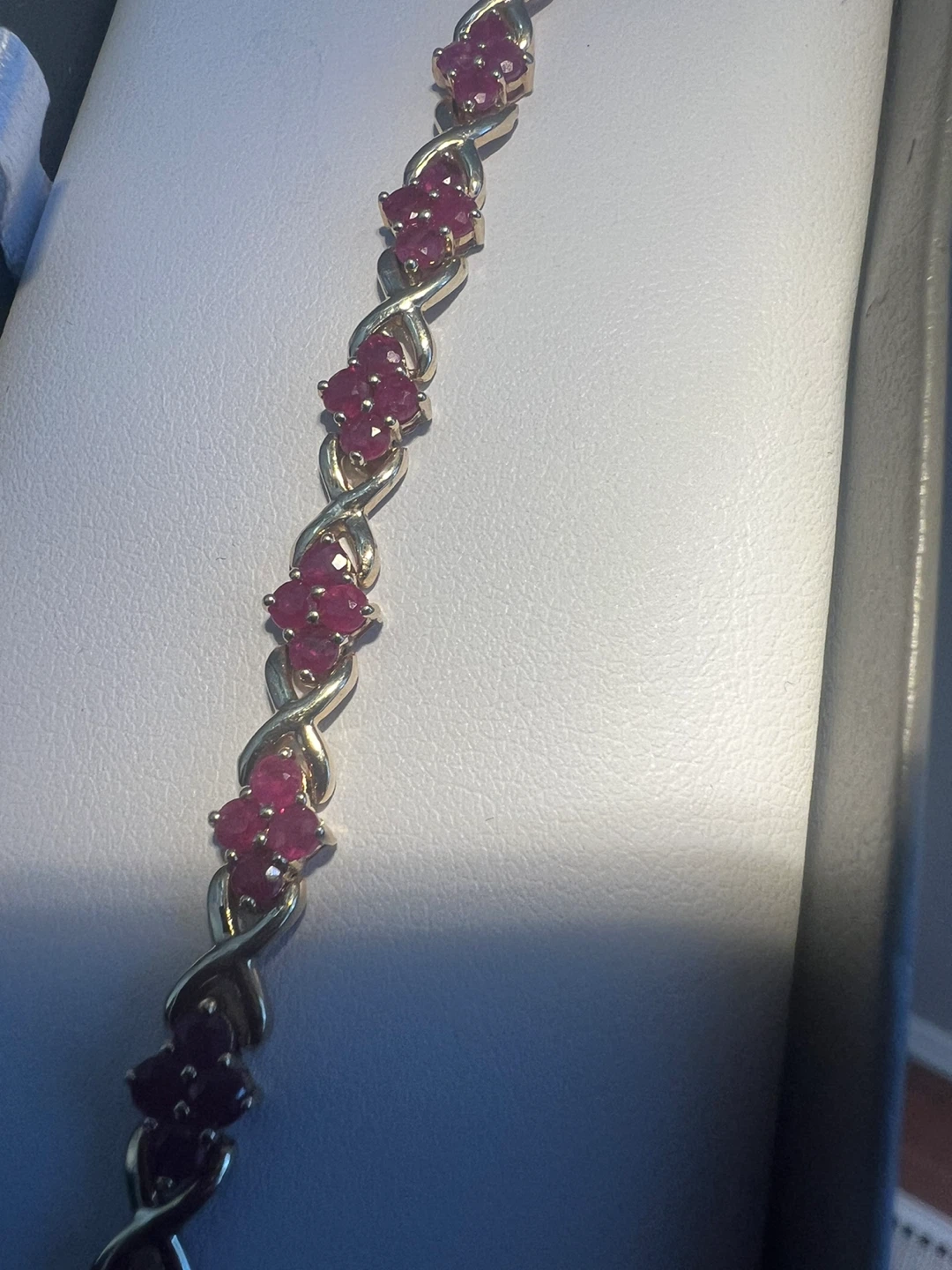 10K Gold Ruby Bracelet - photo 3