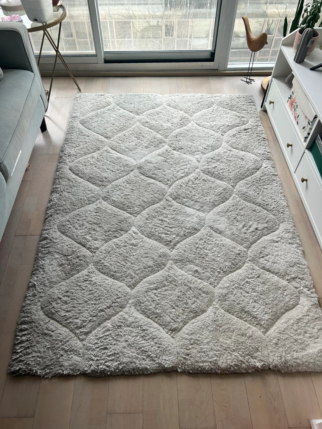 Off-White Area Rug Size 4 x 9 - photo 3