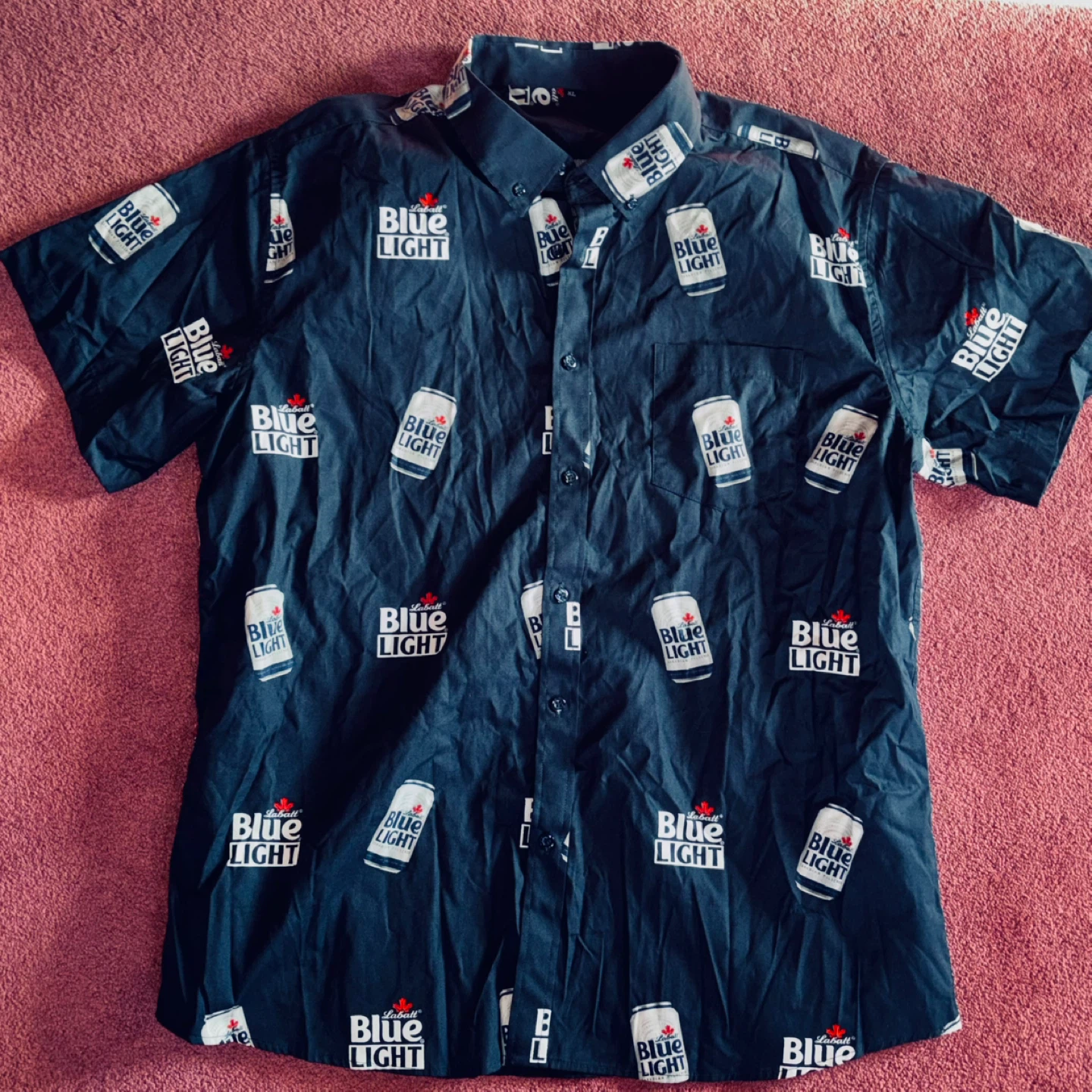 Labatt Blue Light Button Up Shirt XL