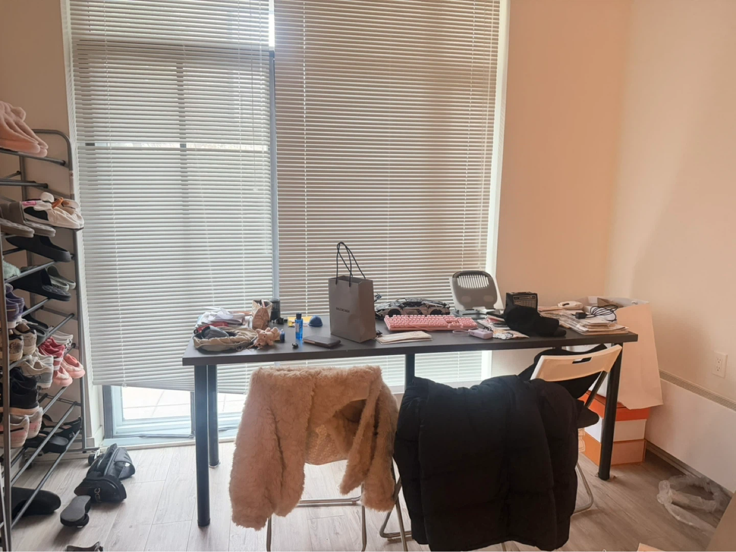 IKEA LAGKAPTEN / OLOV Black Desk , 200x60 cm - photo 2