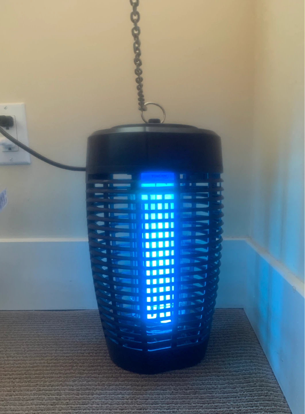 Black Electric Bug Zapper with Chain - photo 2
