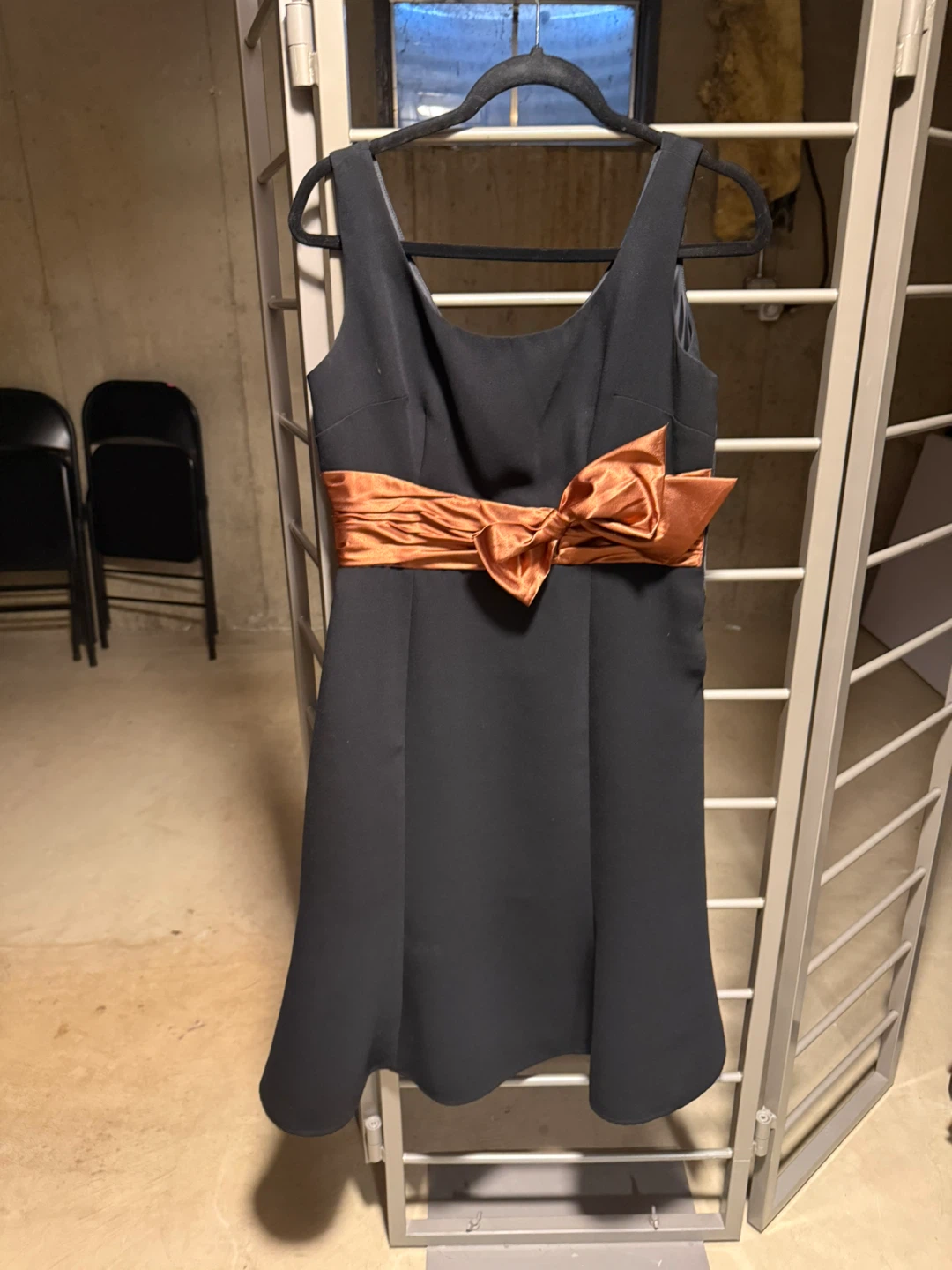Coldwater Creek Black Dress with Bronze Bow - photo 2